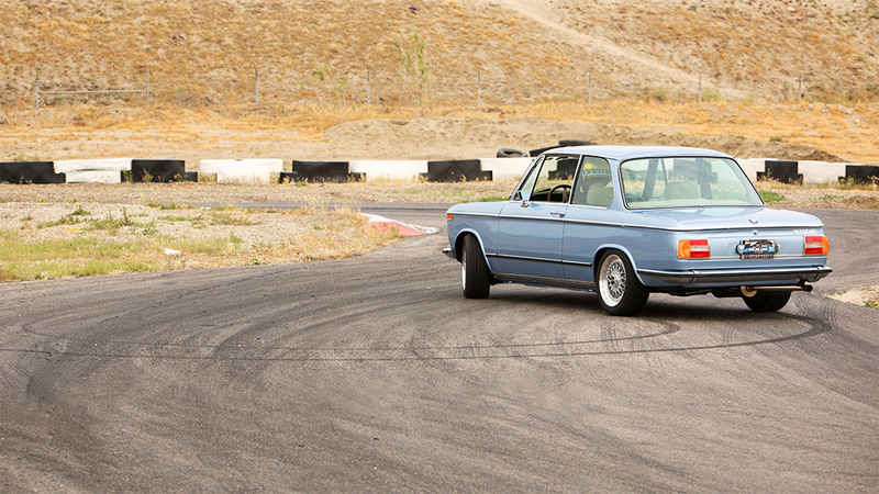 At the wheel: professional drifter Chris Forsberg.